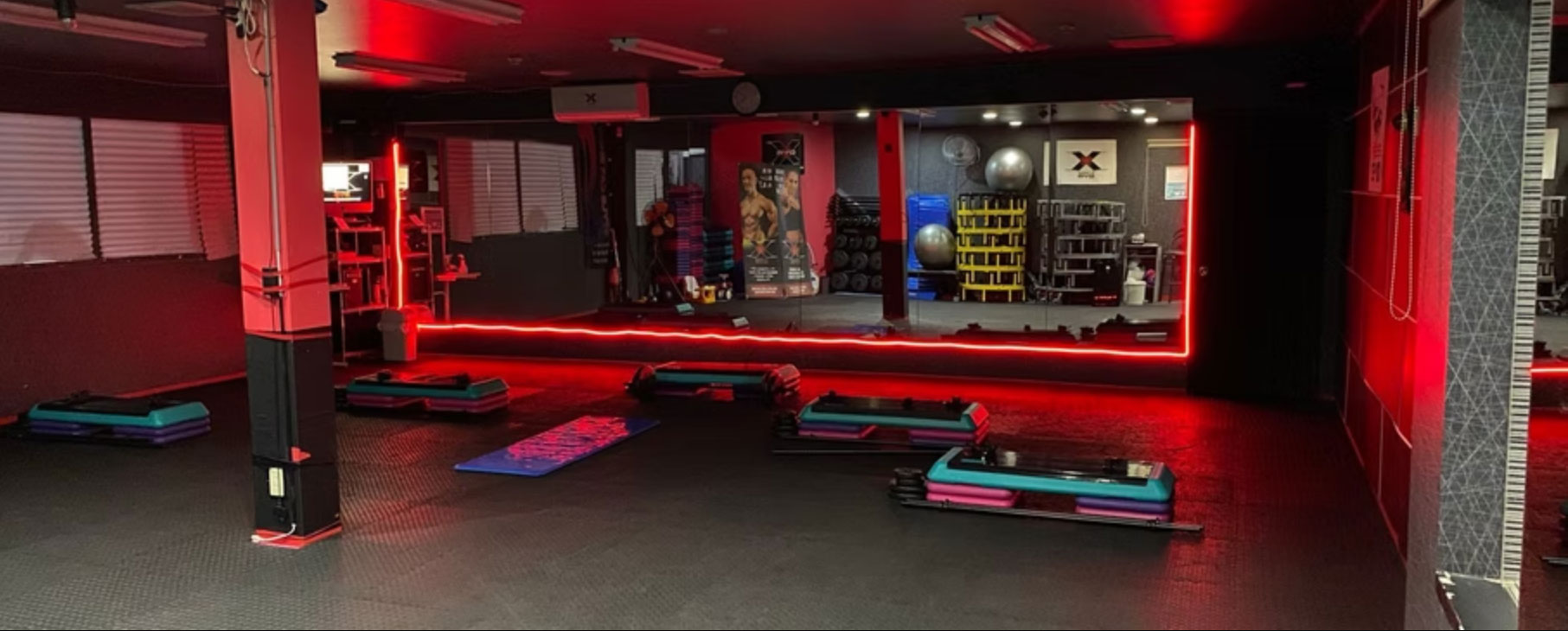 Sala funcional da X Fitness Gym